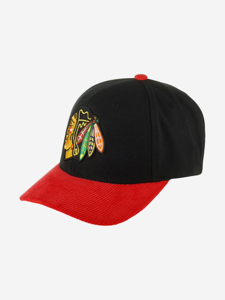 Бейсболка MITCHELL NESS HP7974-CBHBLCK Chicago Blackhawks NHL (черный)