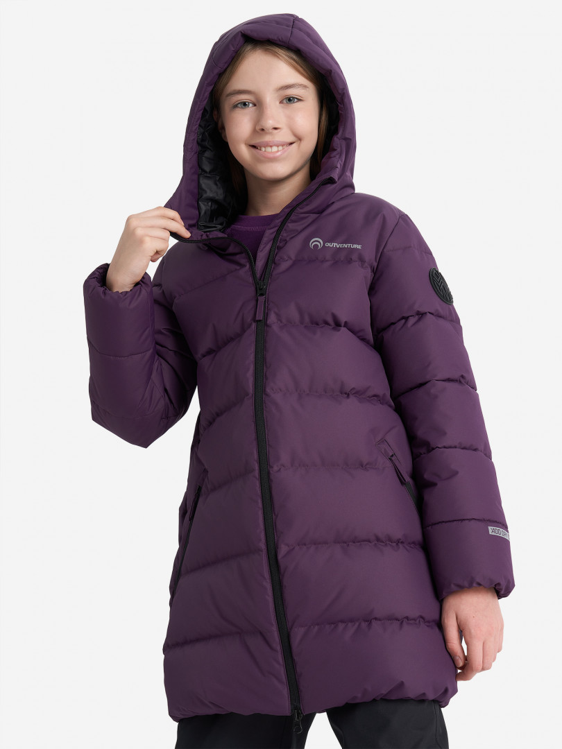 Пуховик для девочек Outventure Фиолетовый 9499₽