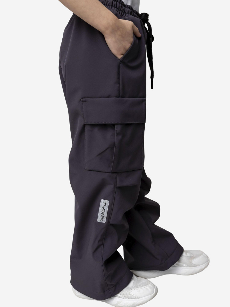 Брюки софтшелл для девочки batik чугунный