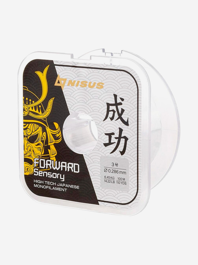 Леска для рыбалки Nisus FORWARD Sensory Nylon 0,286мм, 100м, 6,45кг, прозрачный