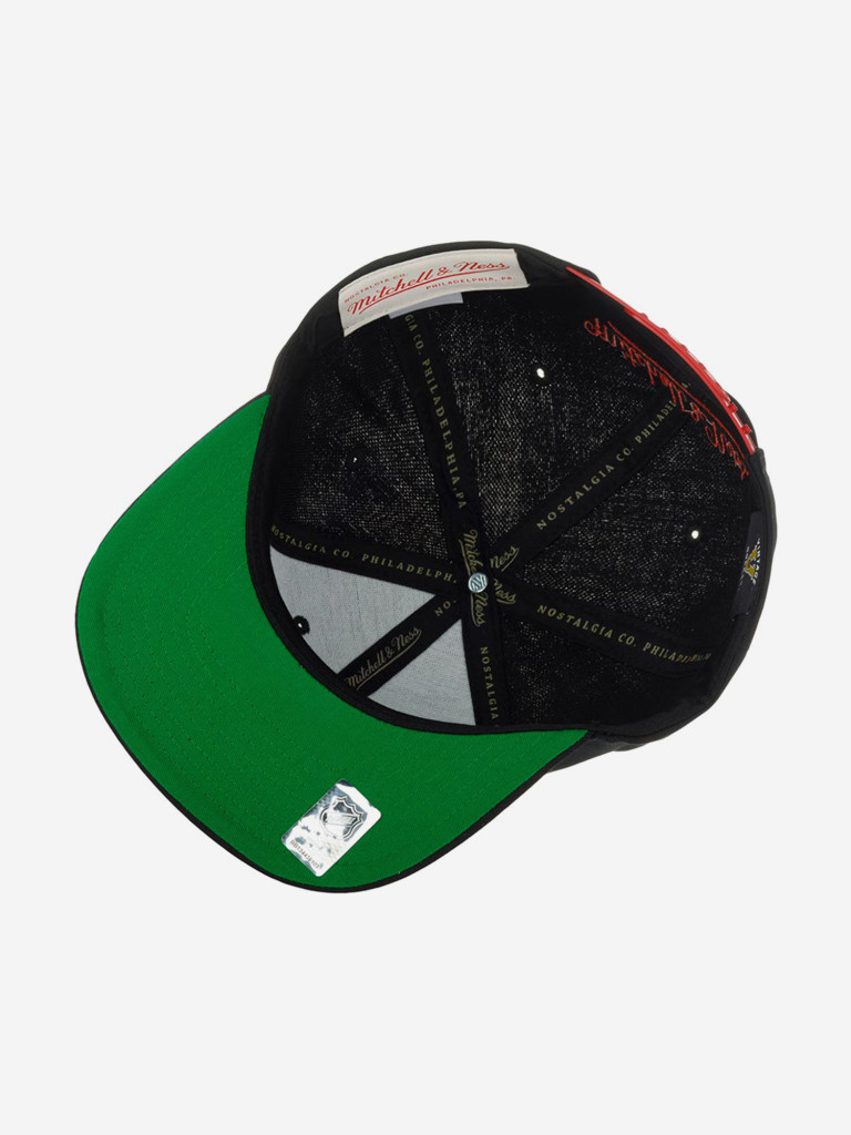 Бейсболка с прямым козырьком MITCHELL NESS 6HSSLD21213-DRWBLCK Detroit Red Wings NHL