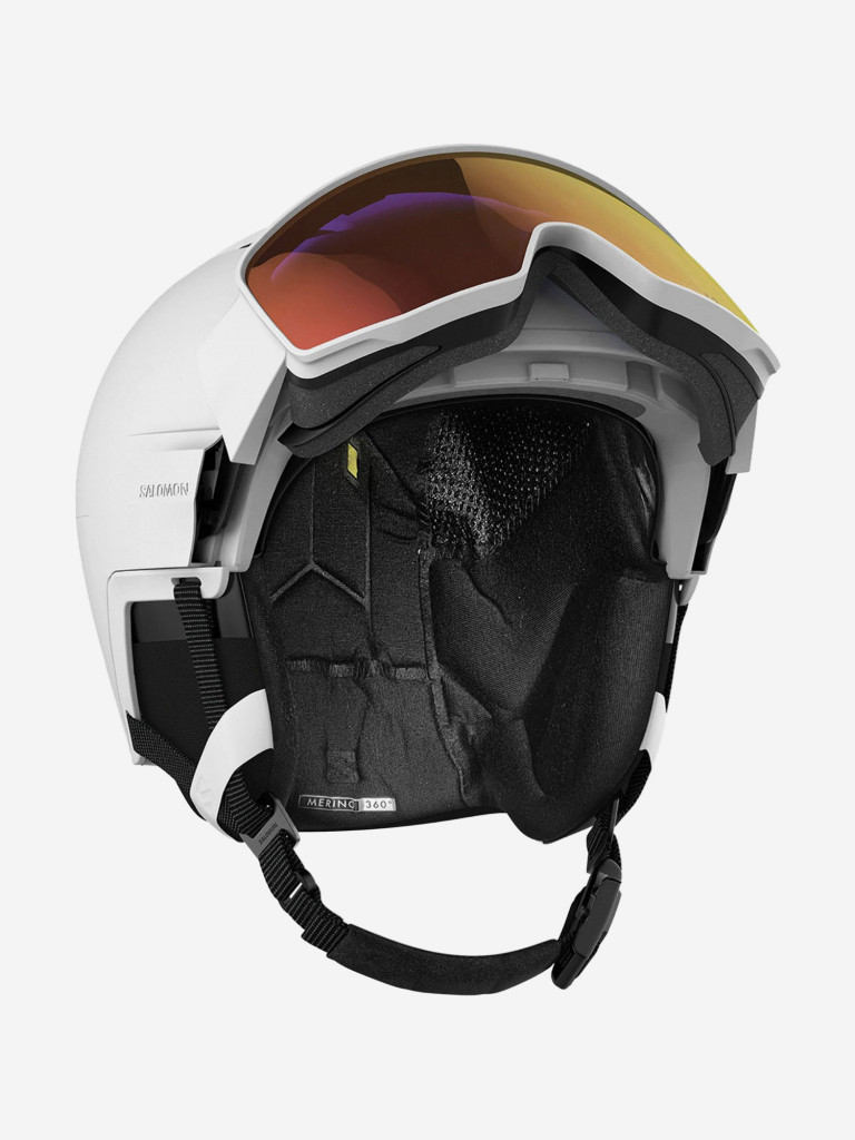 Горнолыжный шлем с визором Salomon Driver Prime Sigma Photo MIPS Белый Cat. 1-3