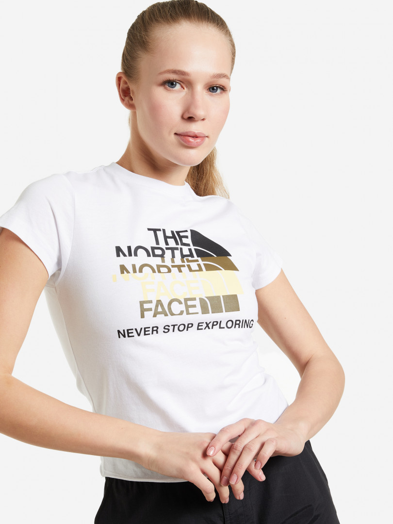 фото Футболка женская the north face coordinates, белый