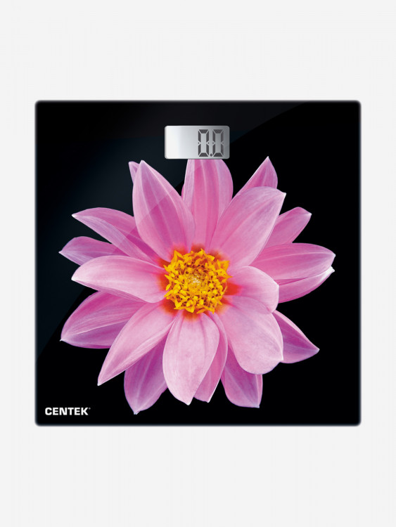 Весы напольные Centek CT-2416 (Pink Flower) электронные до 180кг, LCD