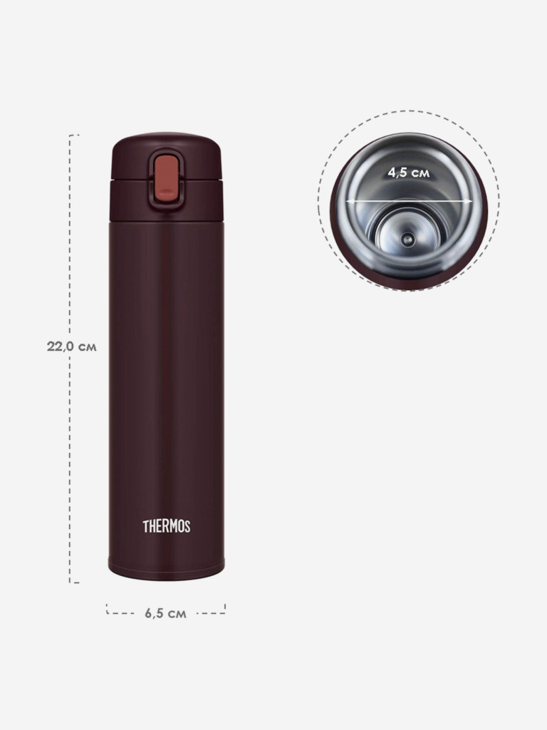 Термокружка с трубочкой 450 мл THERMOS FJM-450 кор