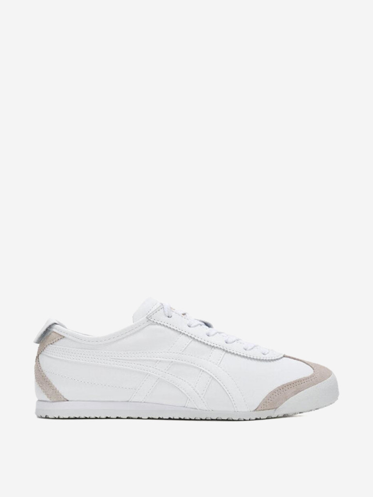 Onitsuka Tiger MEXICO 66 Anti-Slip Wear-Resistant Low-Top Casual Shoes Unisex White Brown