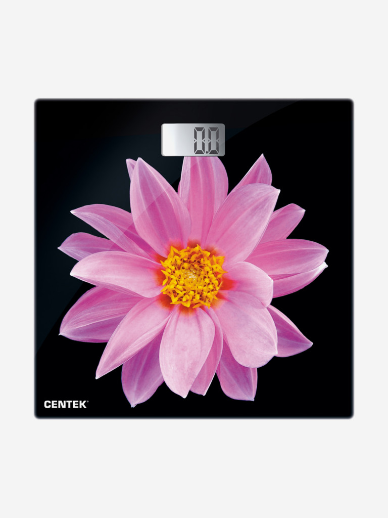 Весы напольные Centek CT-2416 (Pink Flower) электронные до 180кг, LCD