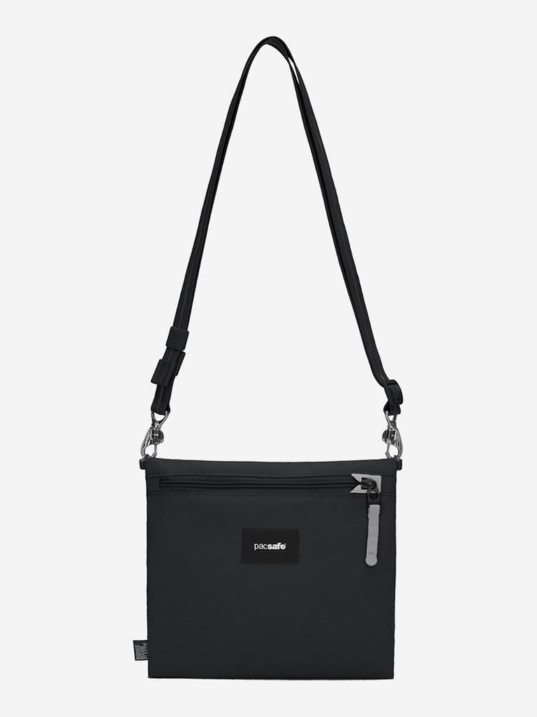 Сумка антивор Pacsafe GO crossbody pouch, черная смола, 3,5 л.