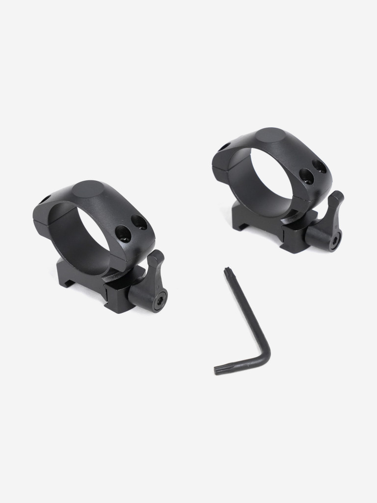 Кольца для оптических прицелов ARKON 30 мм быстросъемные на weaver, стальные, средние