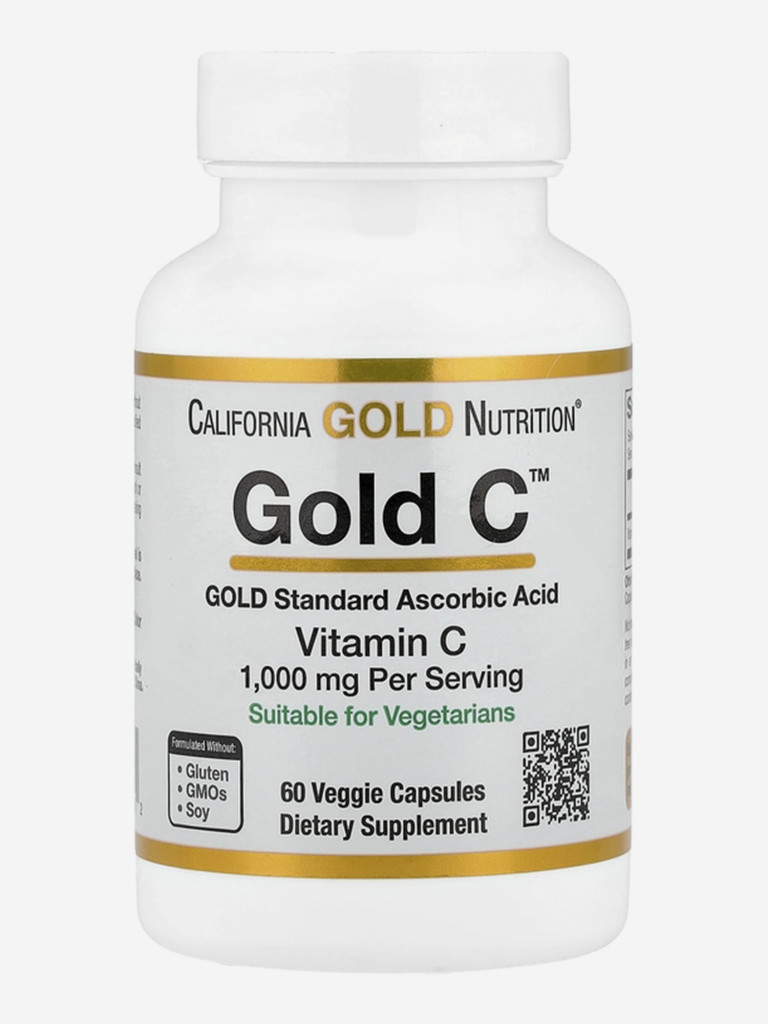Витамин С, California Gold Nutrition, 1000 мг, 60 капсул