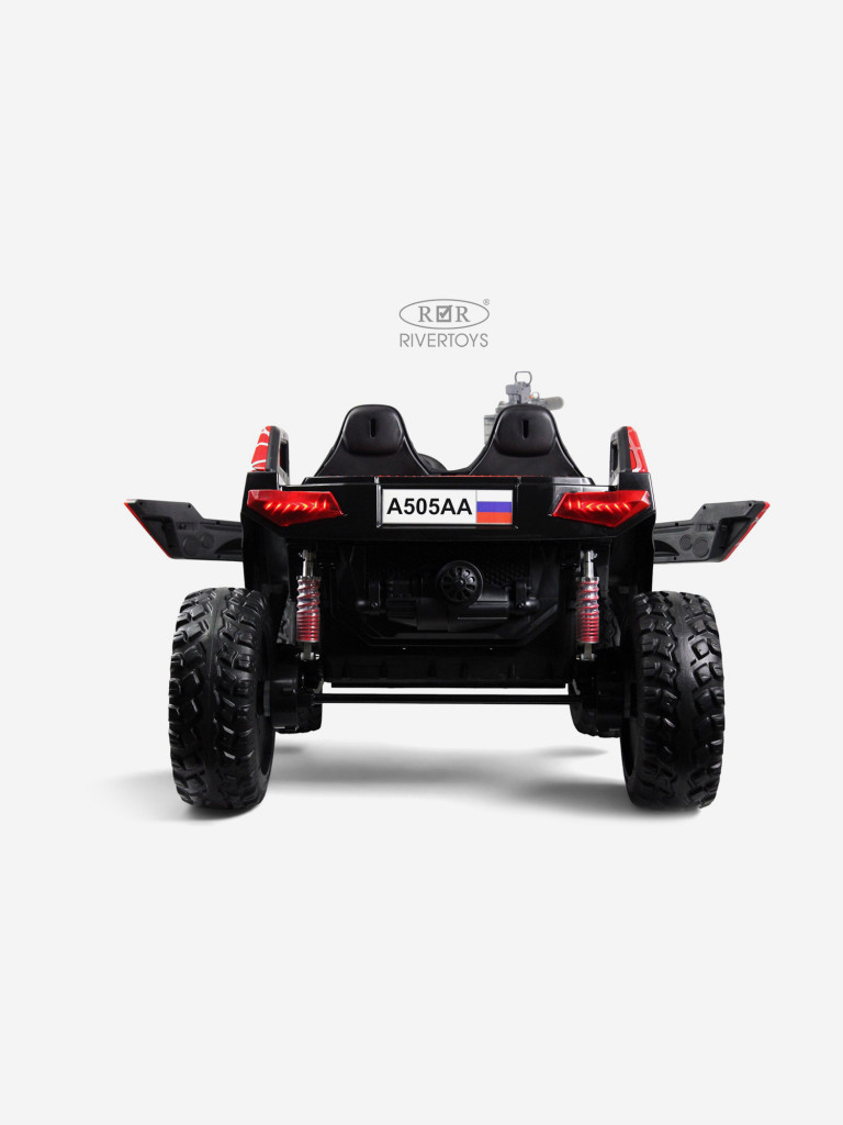 Детский электромобиль RIVERTOYS A505AA-LUX красный спайдер