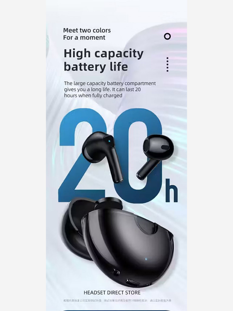 Беспроводные наушники Thinkplus Lenovo LP80 True Wireless Earbuds черный EU VERSION