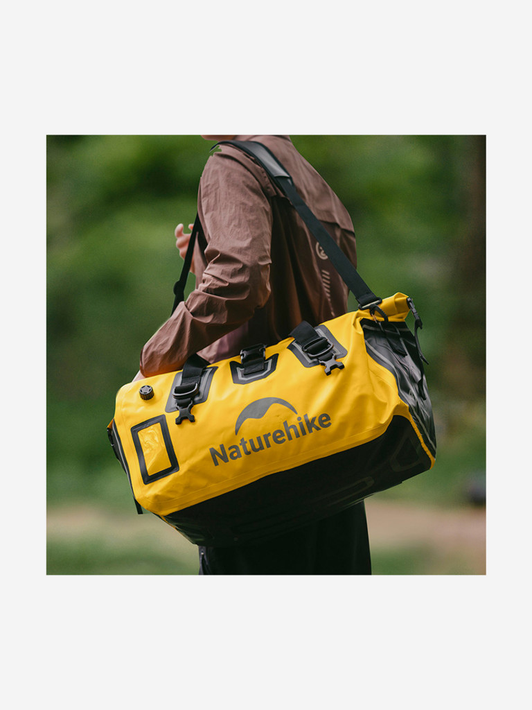 Гермобаул Naturehike, водонепроницаемая сумка для туризма и путешествий, IPX6, 60 л, желтая