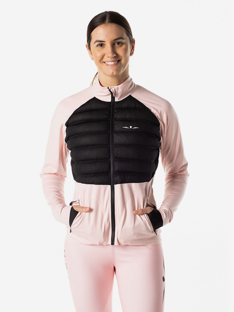 Лонгслив с пуховой вставкой женский UGLOW, розовый