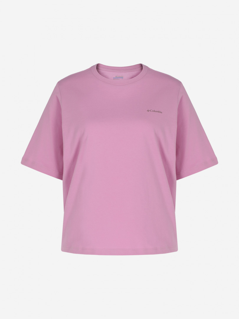 фото Футболка женская columbia north cascades graphic ss tee, розовый