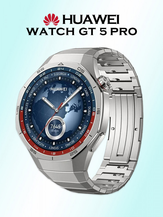 Умные часы HUAWEI WATCH GT 5 PRO, VLI-B29, 46 мм, титановые