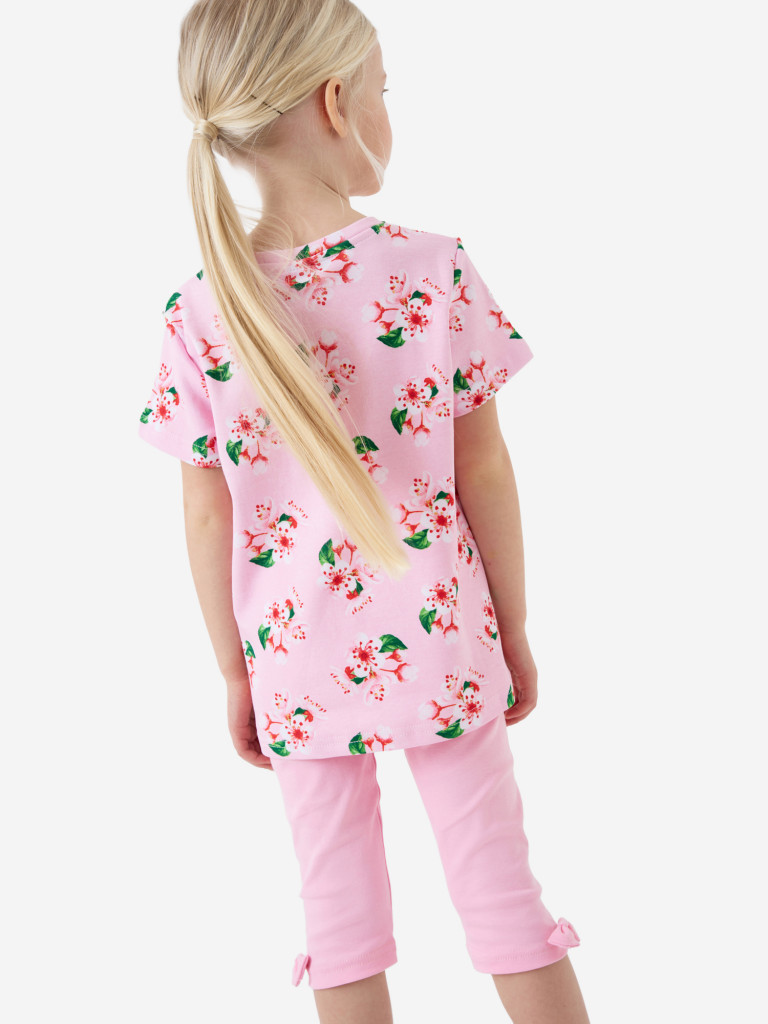 Комплект для девочек: футболка, легинсы укороченные PlayToday