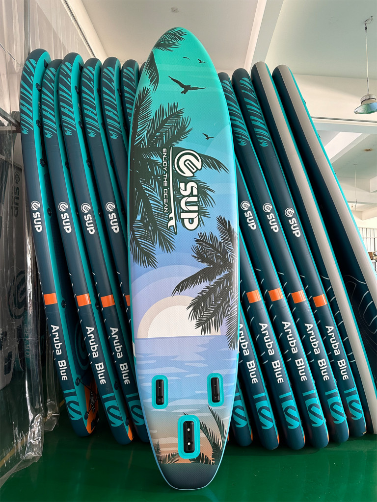 Надувная двухслойная SUP-доска E-SUP Sunrise, 11'6" 350*86*15 см, сапборд
