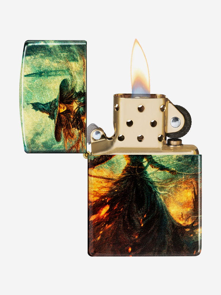 Зажигалка бензиновая ветроустойчивая Zippo Fire Mage 540 Tumbled Brass