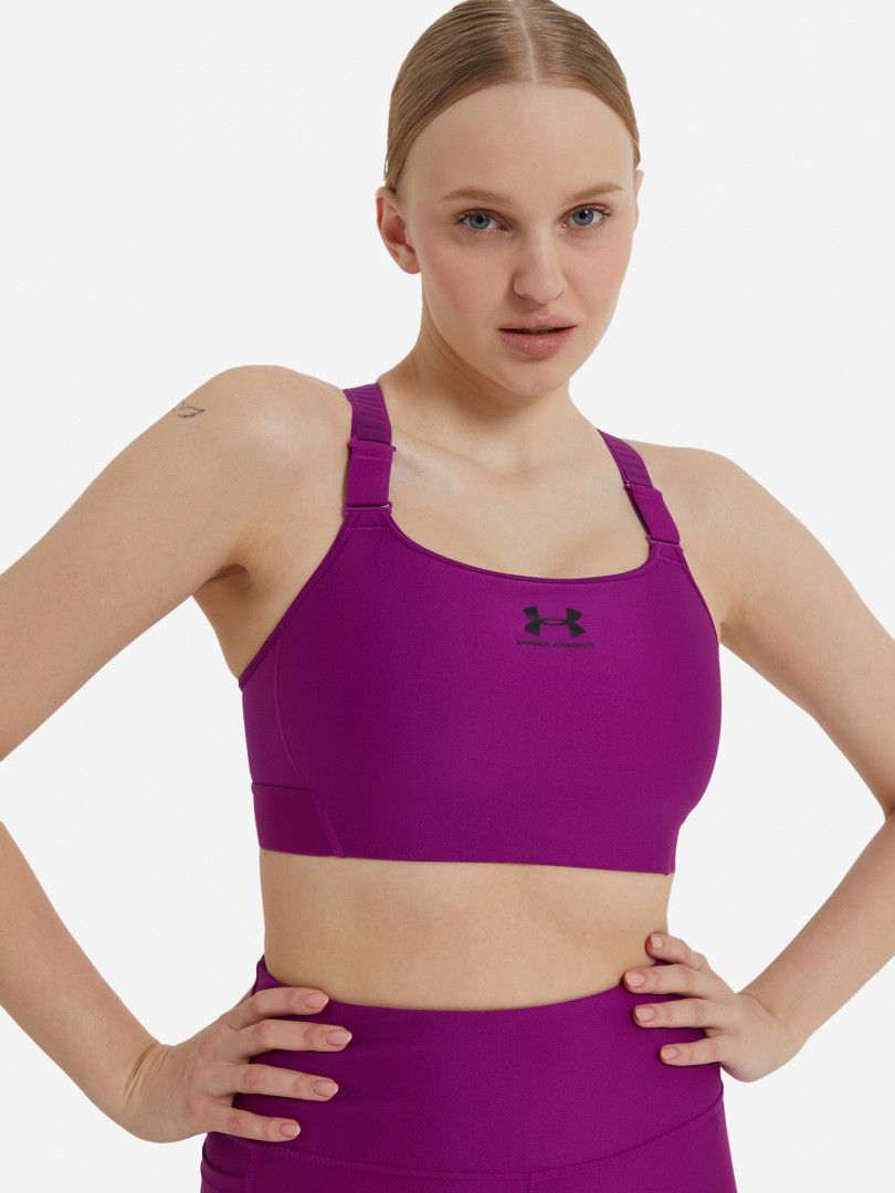 фото Спортивный топ бра under armour, фиолетовый