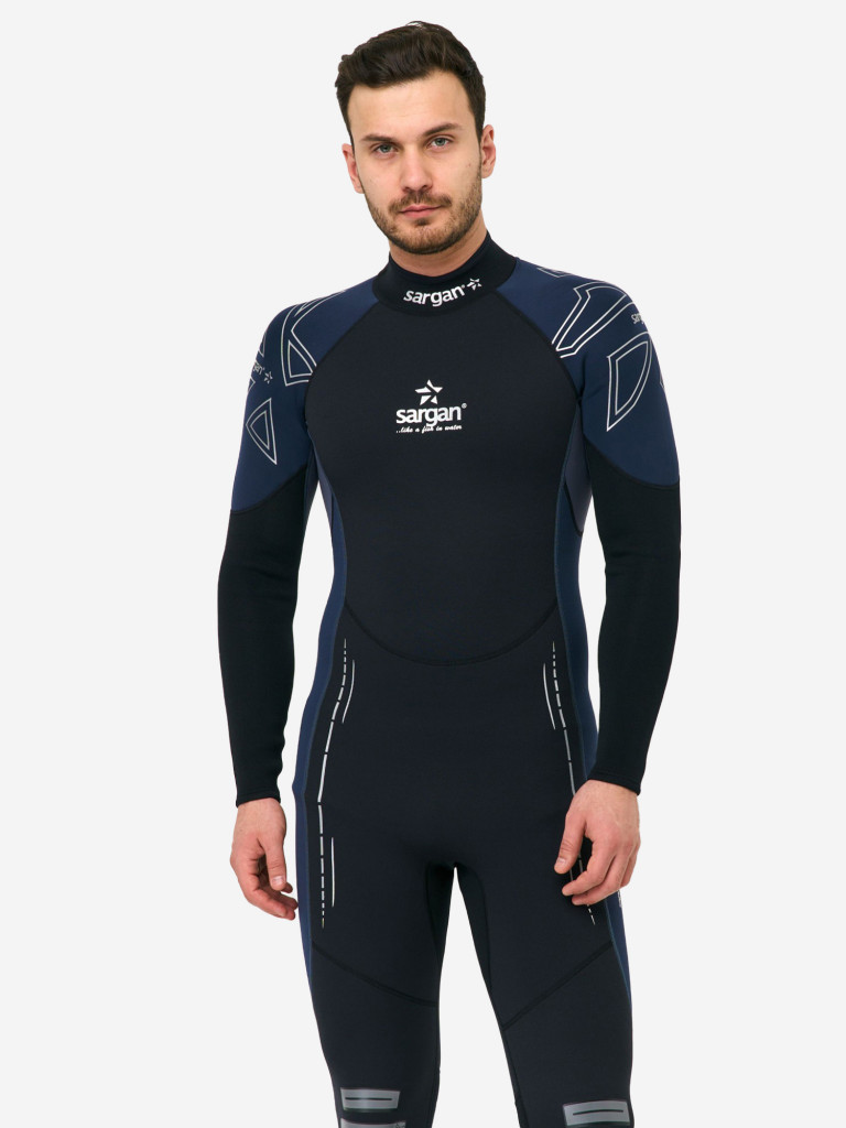 Гидрокостюм для плавания и водного спорта SARGAN NERO LONG MEN 5мм