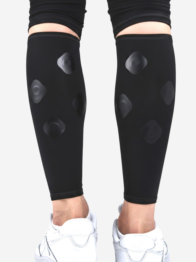 Суппорт голени, унисекс, SportDots, черный