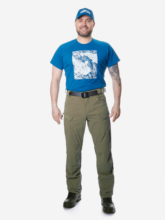 Брюки для рыбалки мужские GRAYLING, Каст, хаки