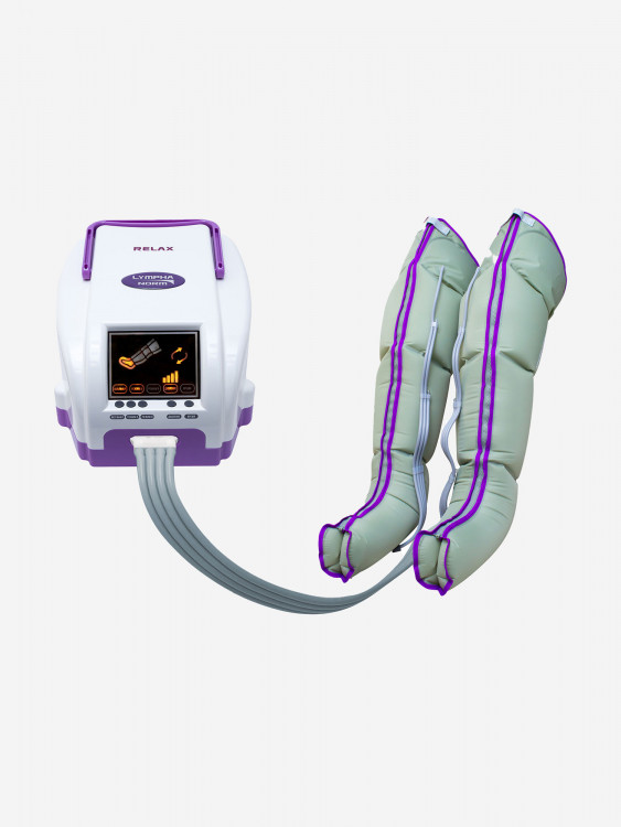 Лимфодренажный массажер LymphaNorm Relax, комплект с манжетами для ног размера XL