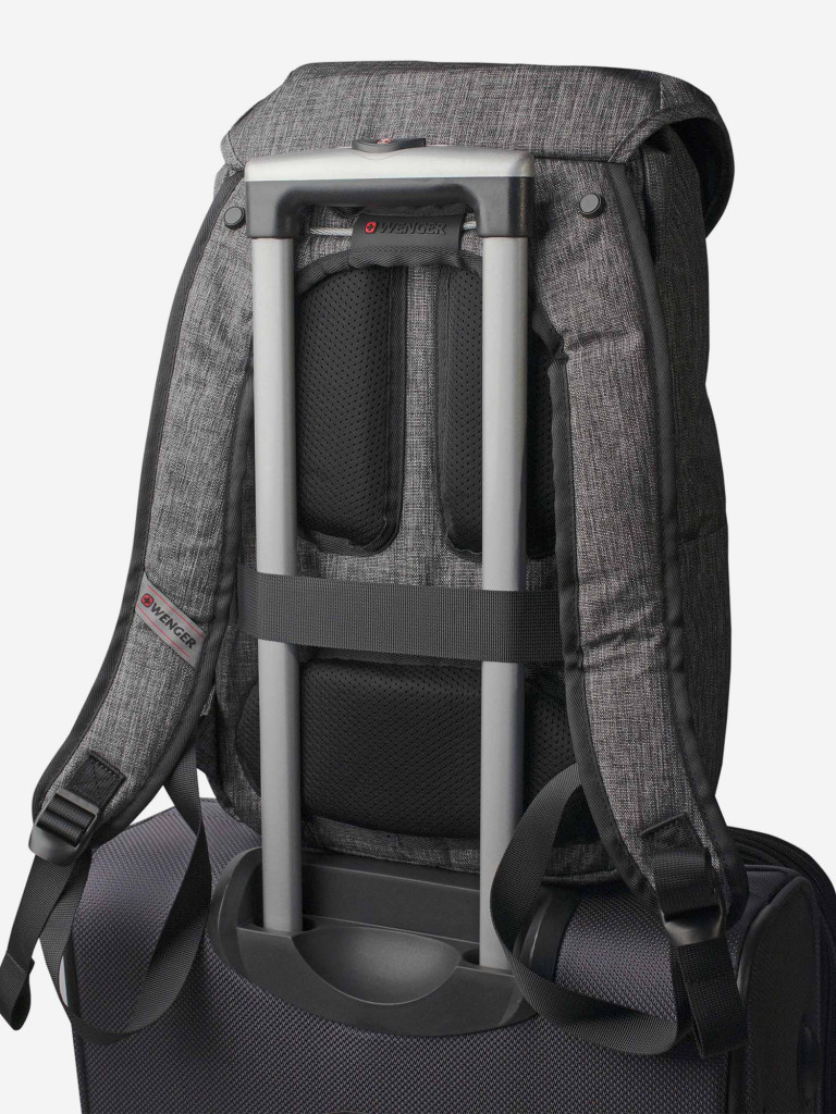 Рюкзак WENGER 16'', темно-серый, полиэстер, 29 x 17 x 42 см, 16 л