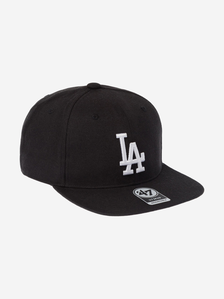 Бейсболка с прямым козырьком 47 BRAND B-NSHOT12WBP-BKWH Los Angeles Dodgers MLB