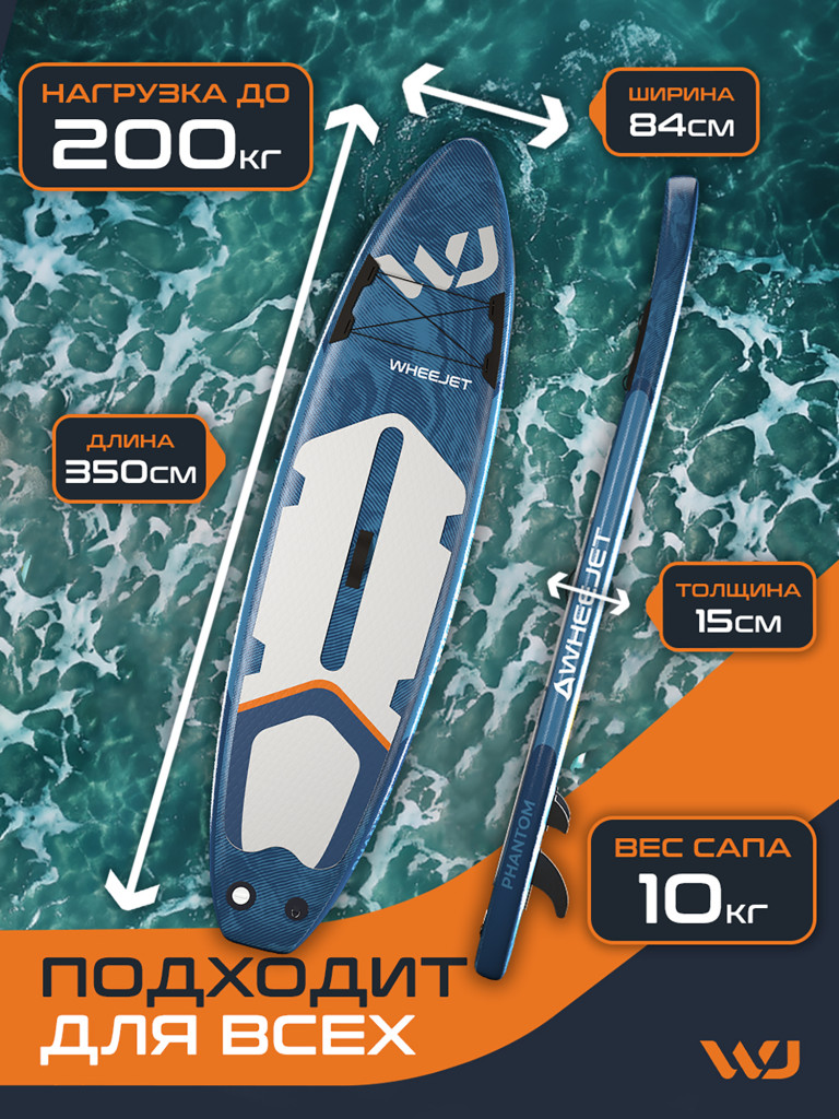 SUP-доска WheeJet Pro Line Mediterrian 350x84x15