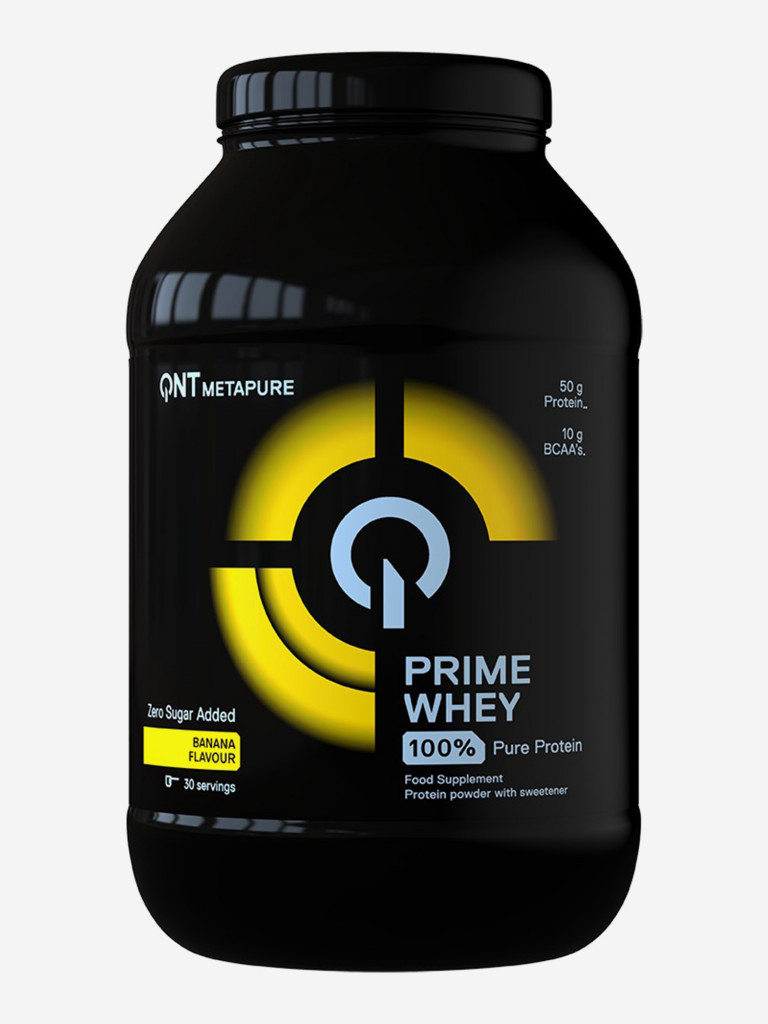 Сывороточный протеин для набора мышечной массы, изолят протеина QNT PRIME WHEY 908g Banana