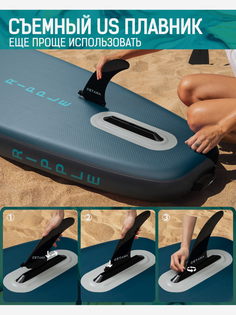 Надувная SUP-доска CETANA RIPPLE STD, 11'6" 351*86*15 см сапборд