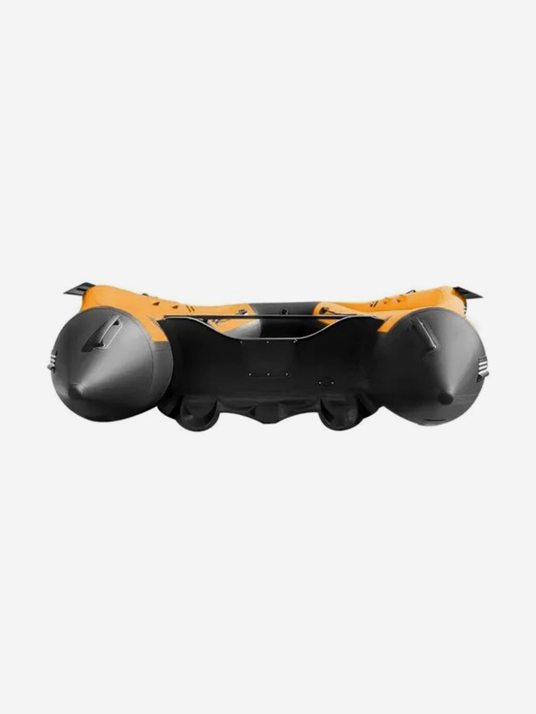 Лодка Reef Triton NDND (Риф Тритон НДНД) 360 NDFi с интегрированным фальшбортом, чёрно-оранжевая