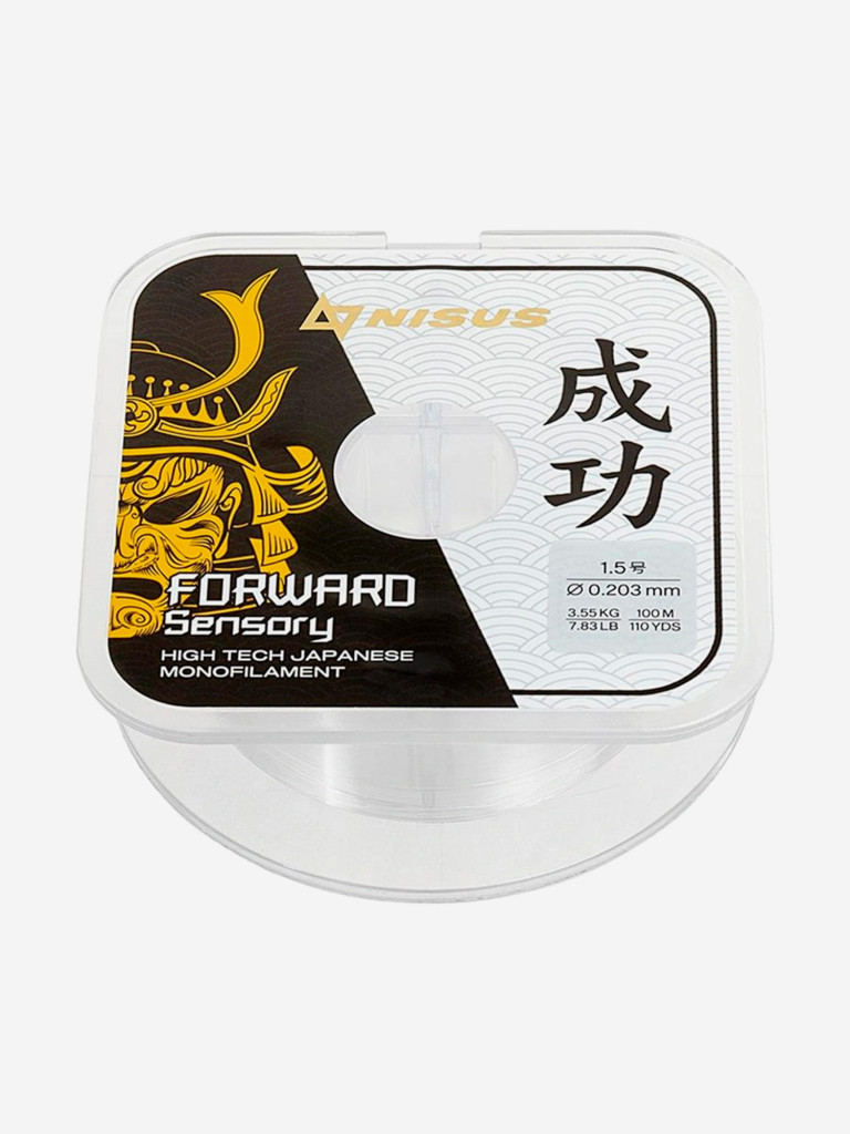 Леска для рыбалки Nisus FORWARD Sensory Nylon 0,203мм, 100м, 3,55кг, прозрачный