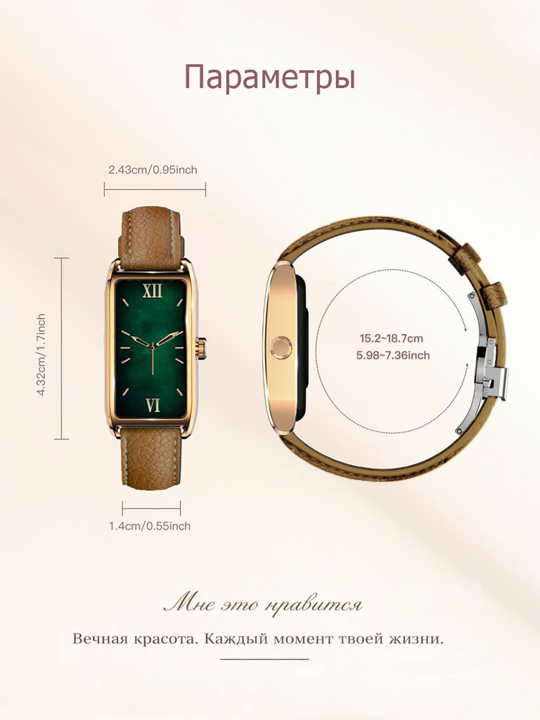 Смарт-часы CheckME Smart CMSDORATGLBRWB