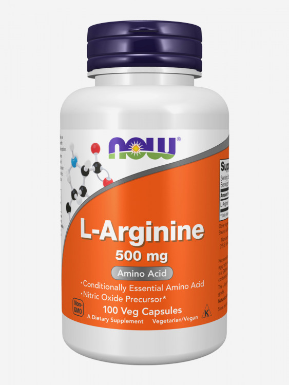 NOW L-Аргинин 500 мг, 100 капс