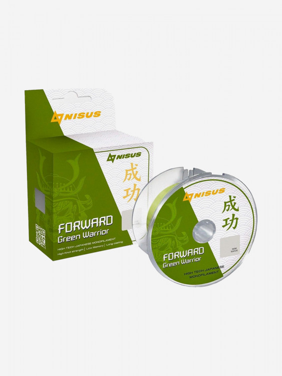 Леска для рыбалки Nisus FORWARD Green Warrior Nylon 0,437мм, 150м, 14,1кг, оливковый