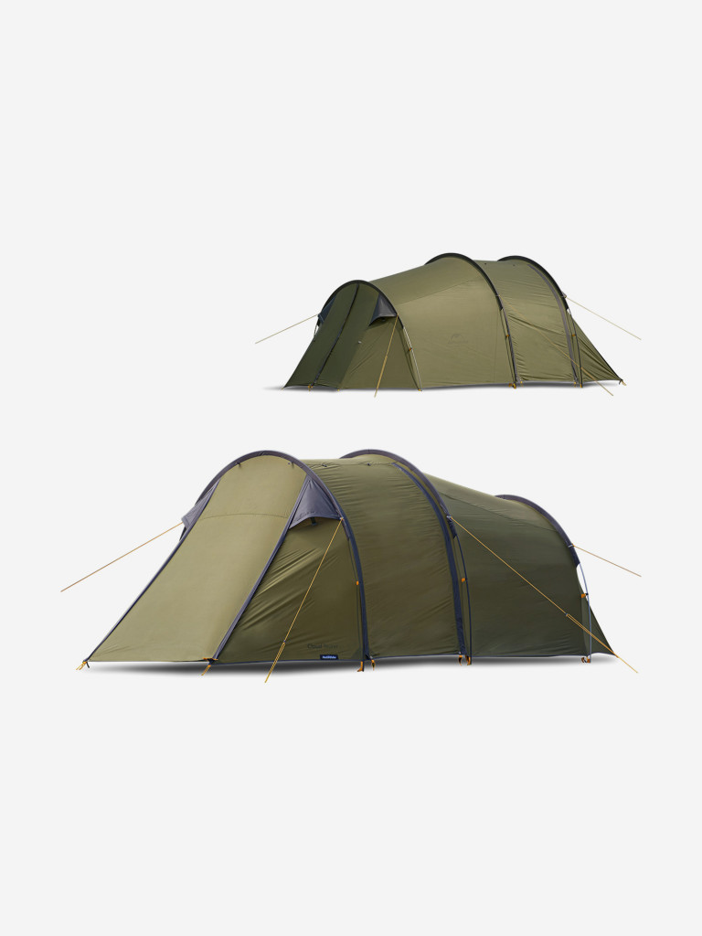 Палатка Naturehike Could Tourer 2-местная+ мотоцикл, алюминиевый каркас, серый