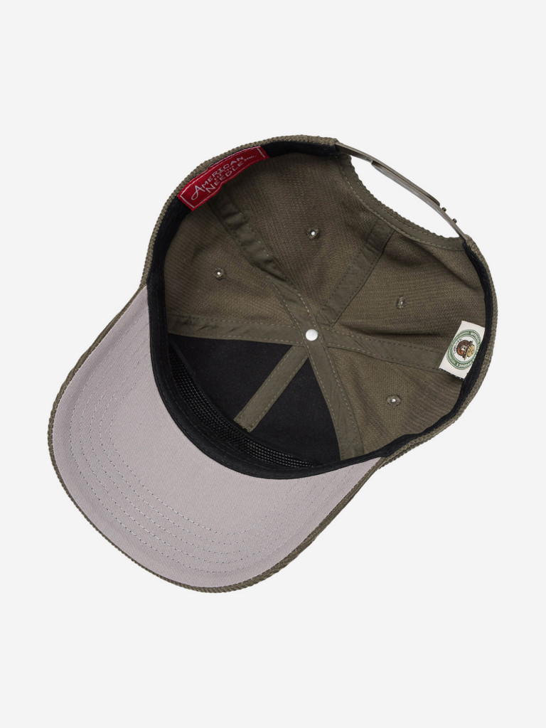 Бейсболка AMERICAN NEEDLE 23015A-SBEAR Smokey Bear Roscoe Corduroy (оливковый)