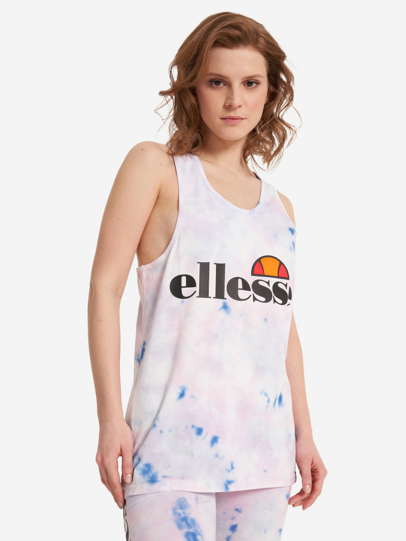 фото Майка женская ellesse abigalle tie dye vest, розовый