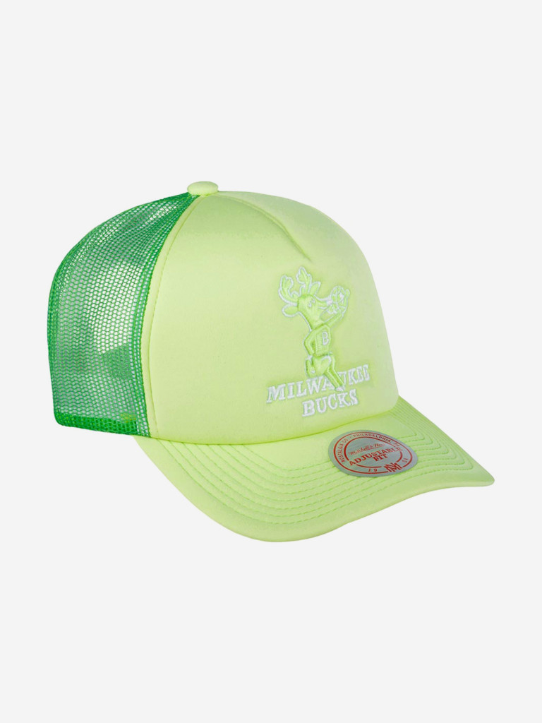 Бейсболка с сеточкой MITCHELL NESS 5HSSLD21130-MBUGREN Milwaukee Bucks NBA (зеленый)