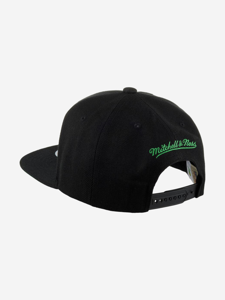 Бейсболка с прямым козырьком MITCHELL NESS 6HSSJS19079-SSUBLCK Seattle Supersonics NBA (черный)