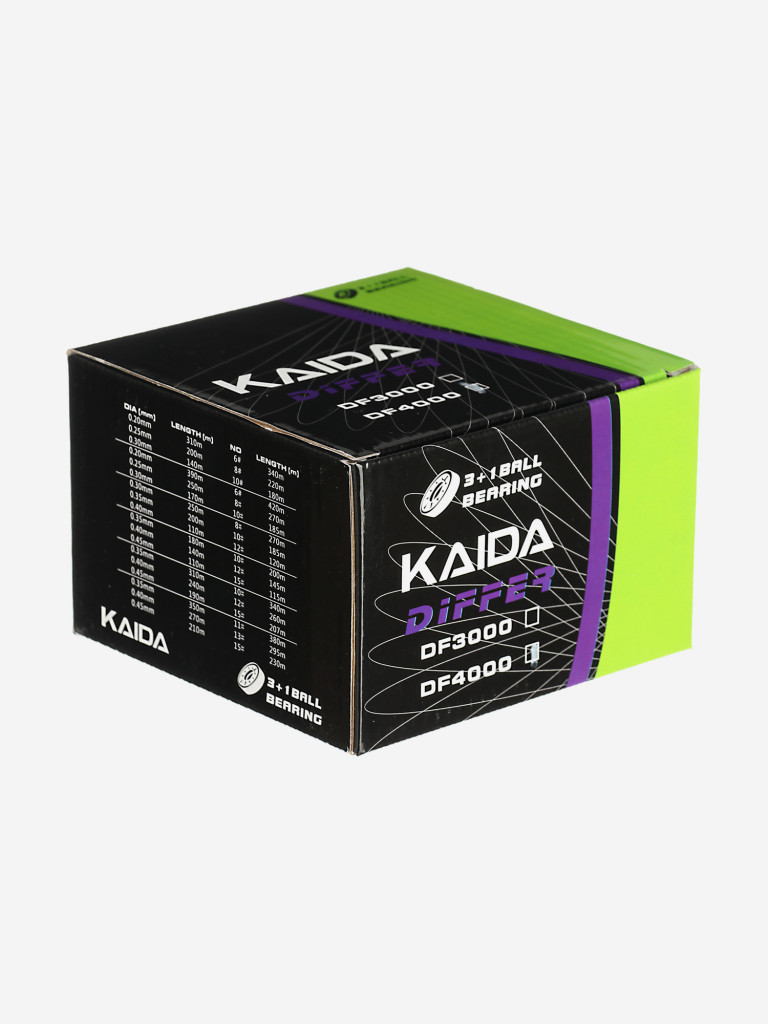 KAIDA Катушка Differ Red, 4000, 3+1, передний фрикцион, металл шпуля ...
