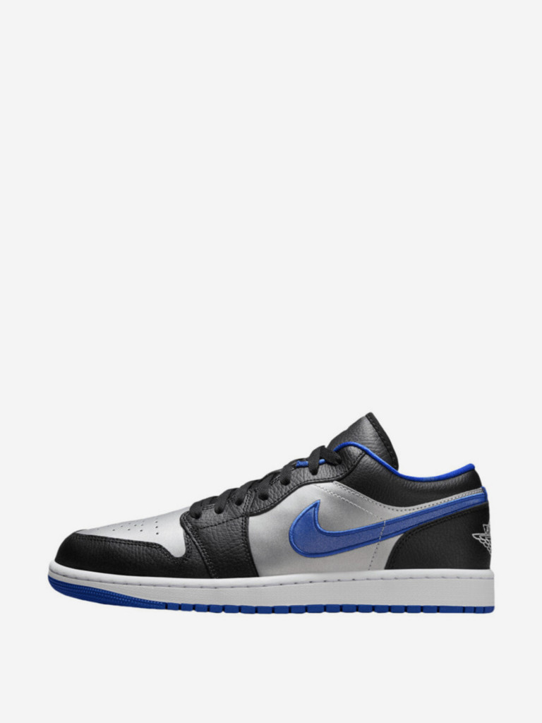 Кеды Jordan 1 Low Black Game Royal Metallic Platinum