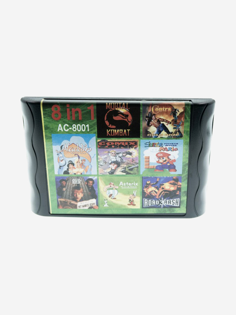 Картридж игровой DVTech 8 игр (на русском)
