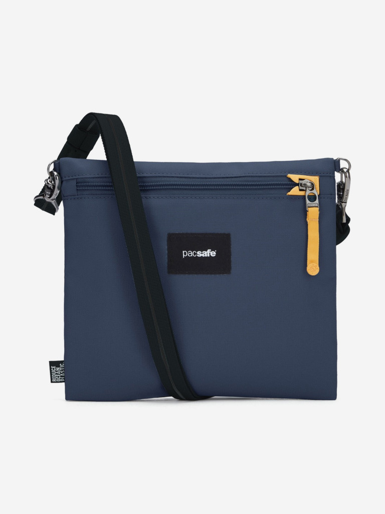Сумка антивор Pacsafe GO crossbody pouch, синий, 3,5 л.