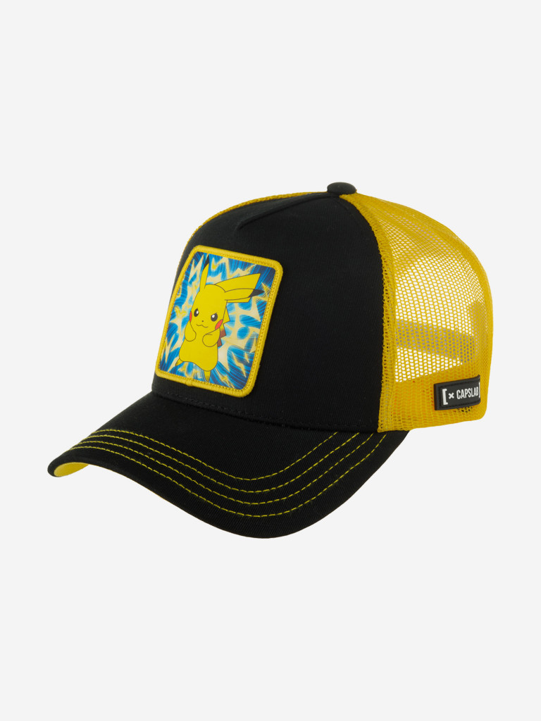 Бейсболка с сеточкой CAPSLAB CL/PKM5/1/CT/THU Pokemon Pikachu (черный)