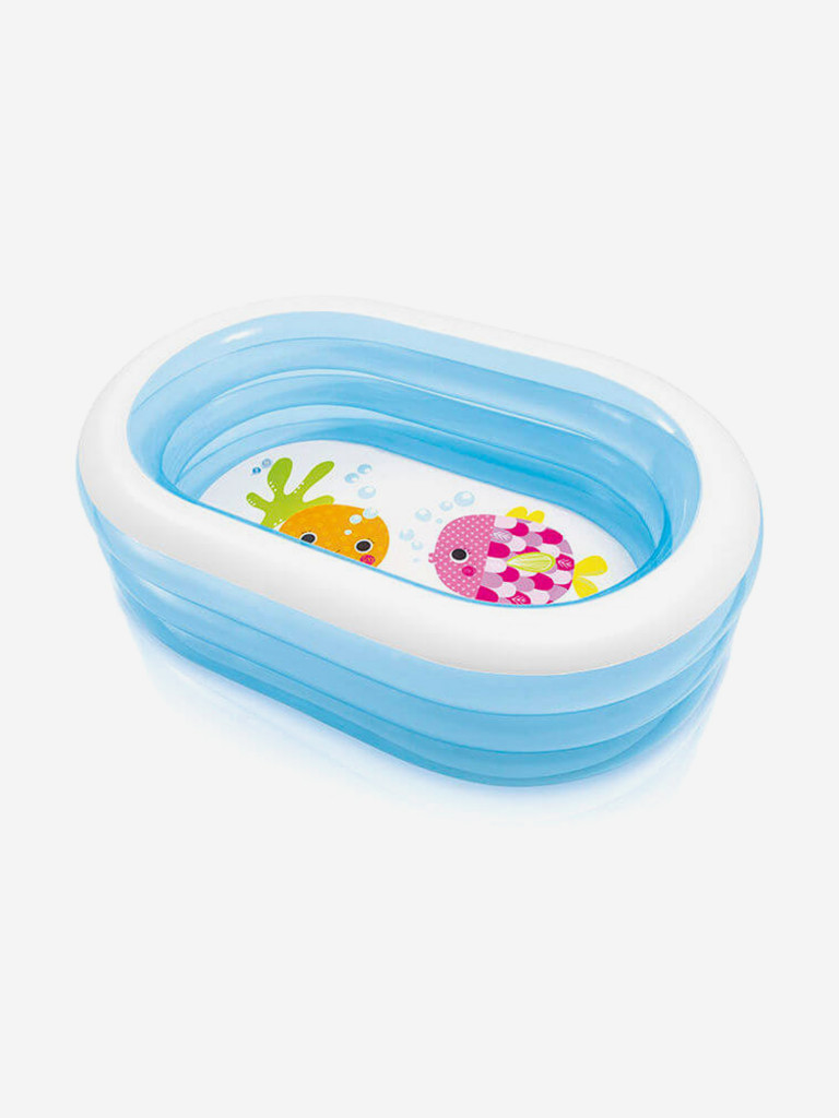 Бассейн надувной «Мои морские друзья», 163 х 107 х 46 см. от 3 лет INTEX