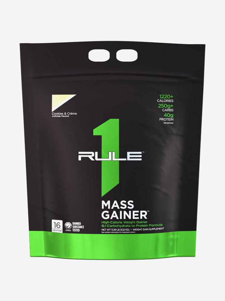 Гeйнeр Rule 1 Mass Gainer, 5120 г, Пeчeньe и сливки
